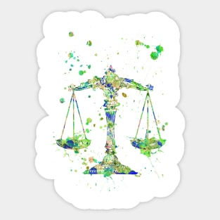 Scale of justice Sticker